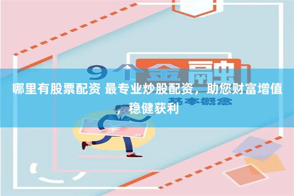 哪里有股票配资 最专业炒股配资，助您财富增值，稳健获利