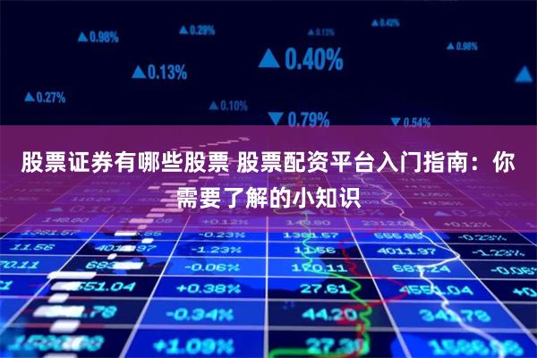 股票证券有哪些股票 股票配资平台入门指南:你需要了解的小知识